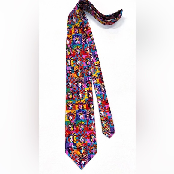 Peter Max Other - Peter Max 'Liberty' Vintage Necktie